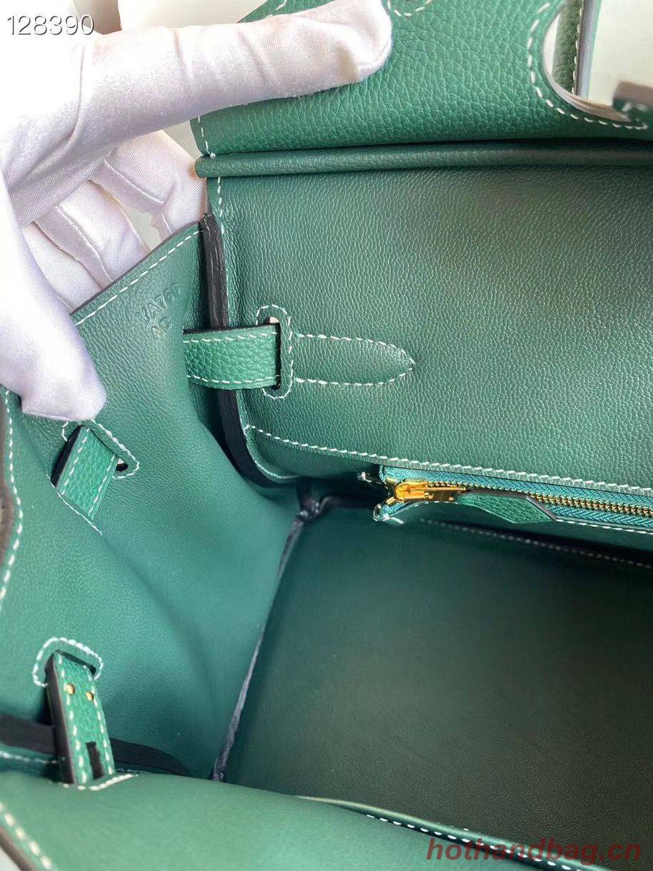 Hermes Birkin Bag Original Togo Leather 17825 Green