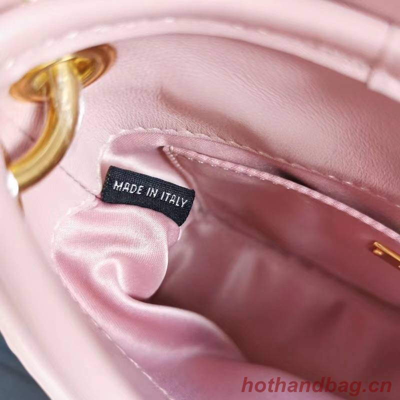 miu miu Matelasse Nappa Leather Top-handle Bag 6998 pink