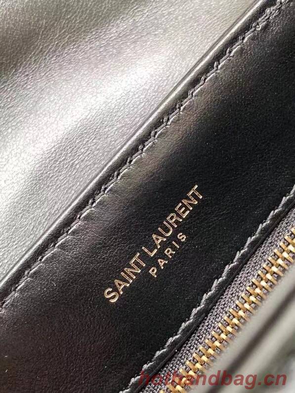 SAINT LAURENT LOULOU SMALL IN MATELASSE Y LEATHER 467072 black&BRONZE METAL HARDWARE