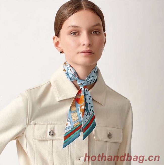 Hermes Twilly Small silk scarf H06357