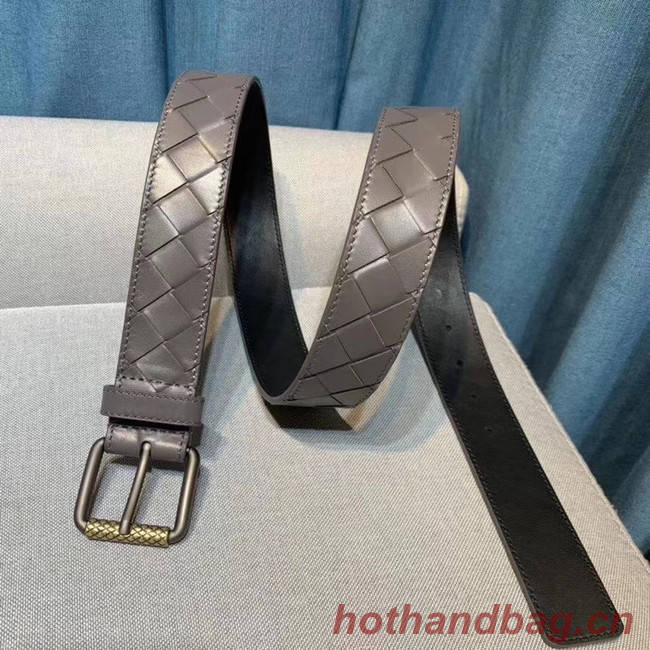 Bottega Veneta Intrecciato Nappa Belt 5567 gray