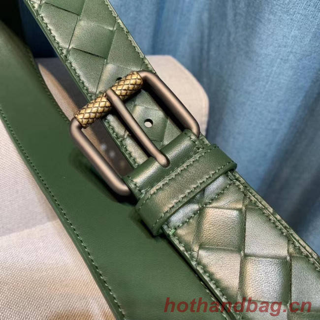 Bottega Veneta Intrecciato Nappa Belt 5567 green