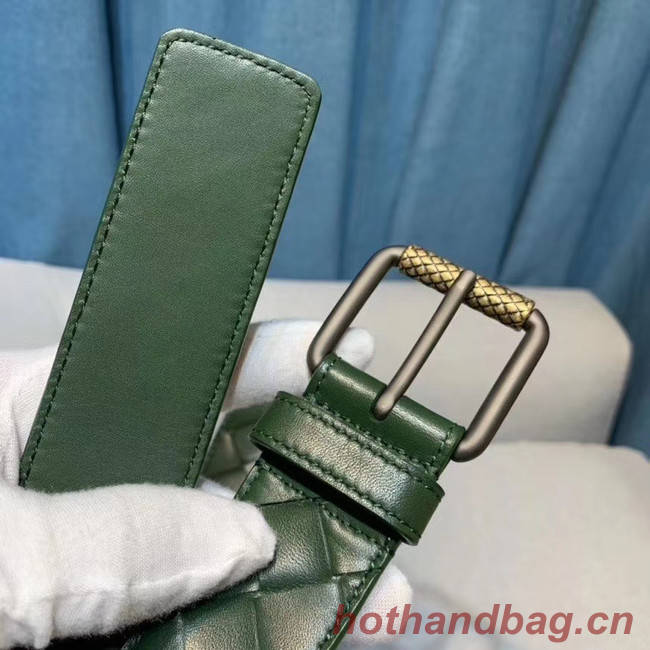 Bottega Veneta Intrecciato Nappa Belt 5567 green