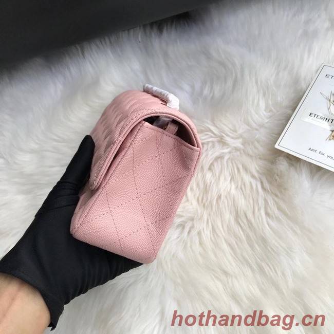 Chanel mini flap bag Grained Calfskin A1116 pink