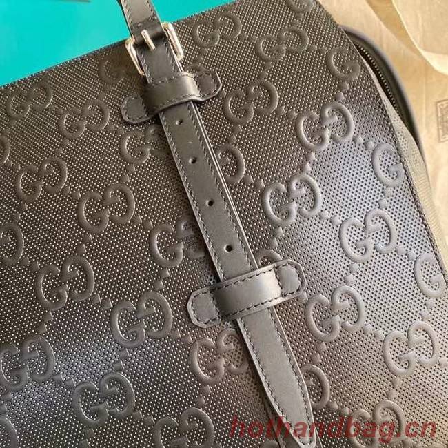 Gucci GG embossed tote bag 625774 Black 