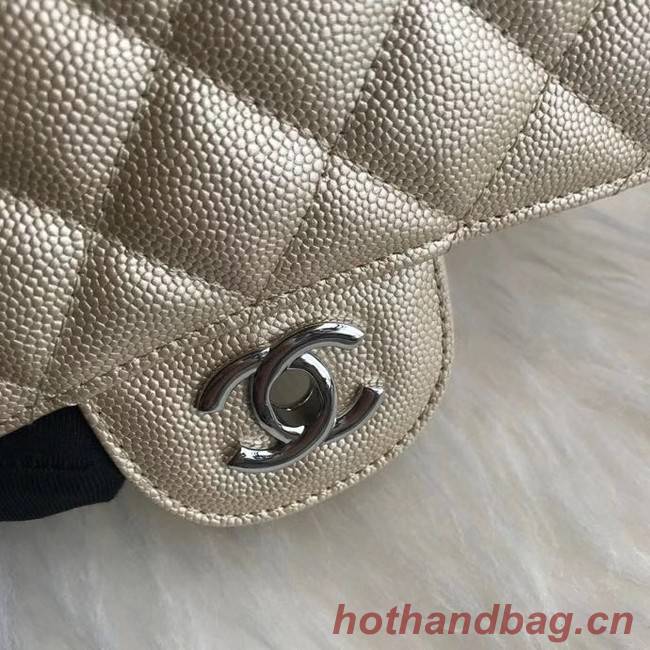 Chanel mini flap bag Grained Calfskin A1116 gold