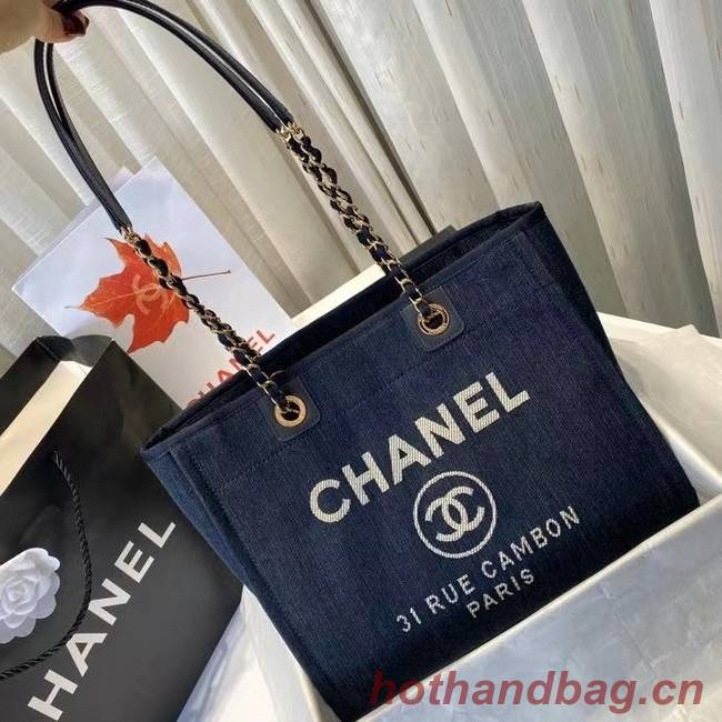 Chanel 19SS Shopping bag A67001 royal blue