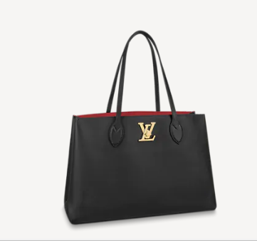 Louis vuitton original LOCKME SHOPPER M57345 black