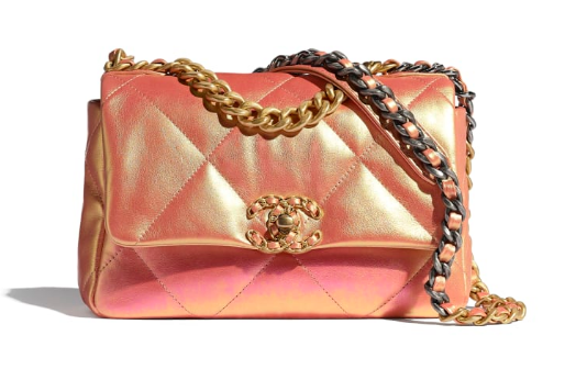 Chanel 19 flap bag AS1160 Pink