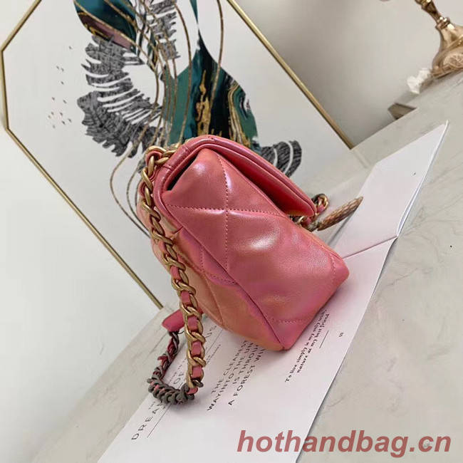 Chanel 19 flap bag AS1160 Pink