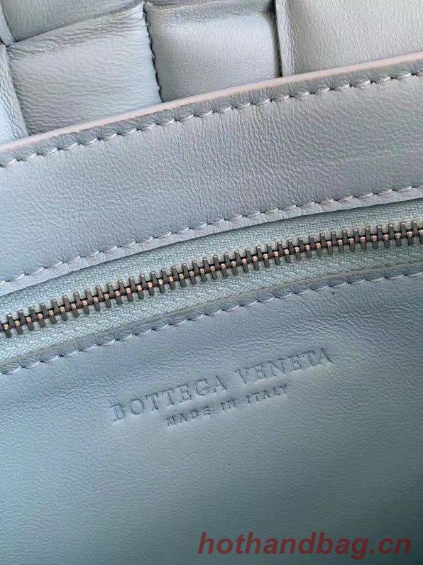 Bottega Veneta PADDED CASSETTE BAG suede 591970 Light Blue