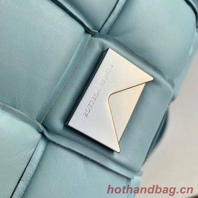 Bottega Veneta PADDED CASSETTE BAG suede 591970 Light Blue