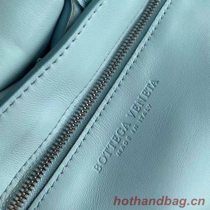 Bottega Veneta PADDED CASSETTE BAG suede 591970 Light Blue