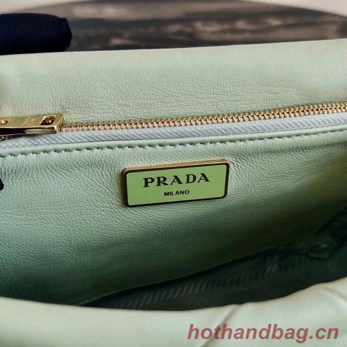 Prada Gaufre nappa leather shoulder bag 1BD292A light green