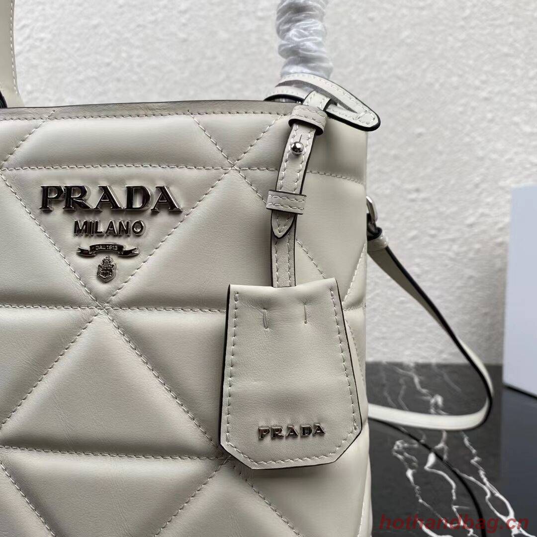 Prada Nappa Leather Prada Spectrum Tote 1BG319 white