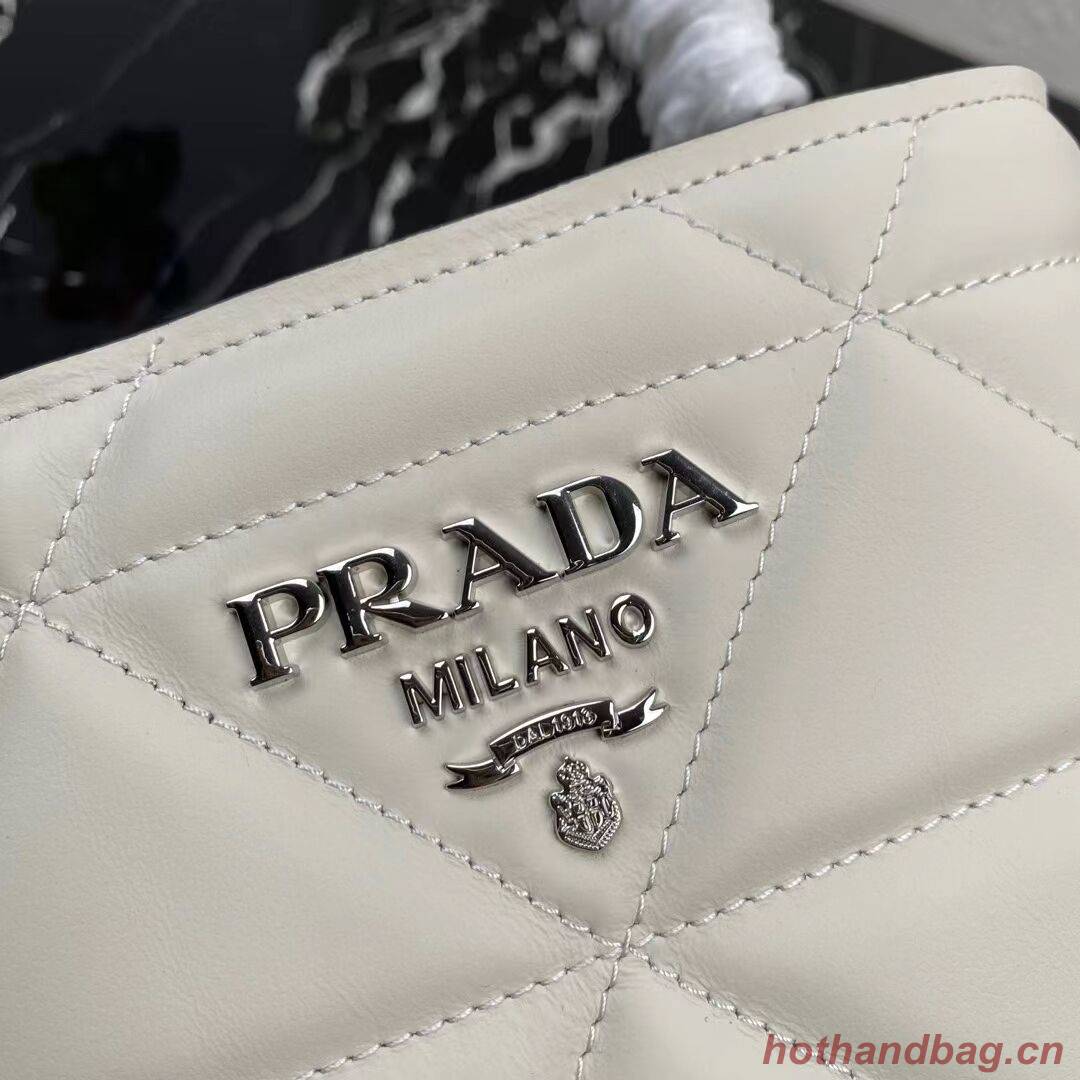 Prada Nappa Leather Prada Spectrum Tote 1BG319 white