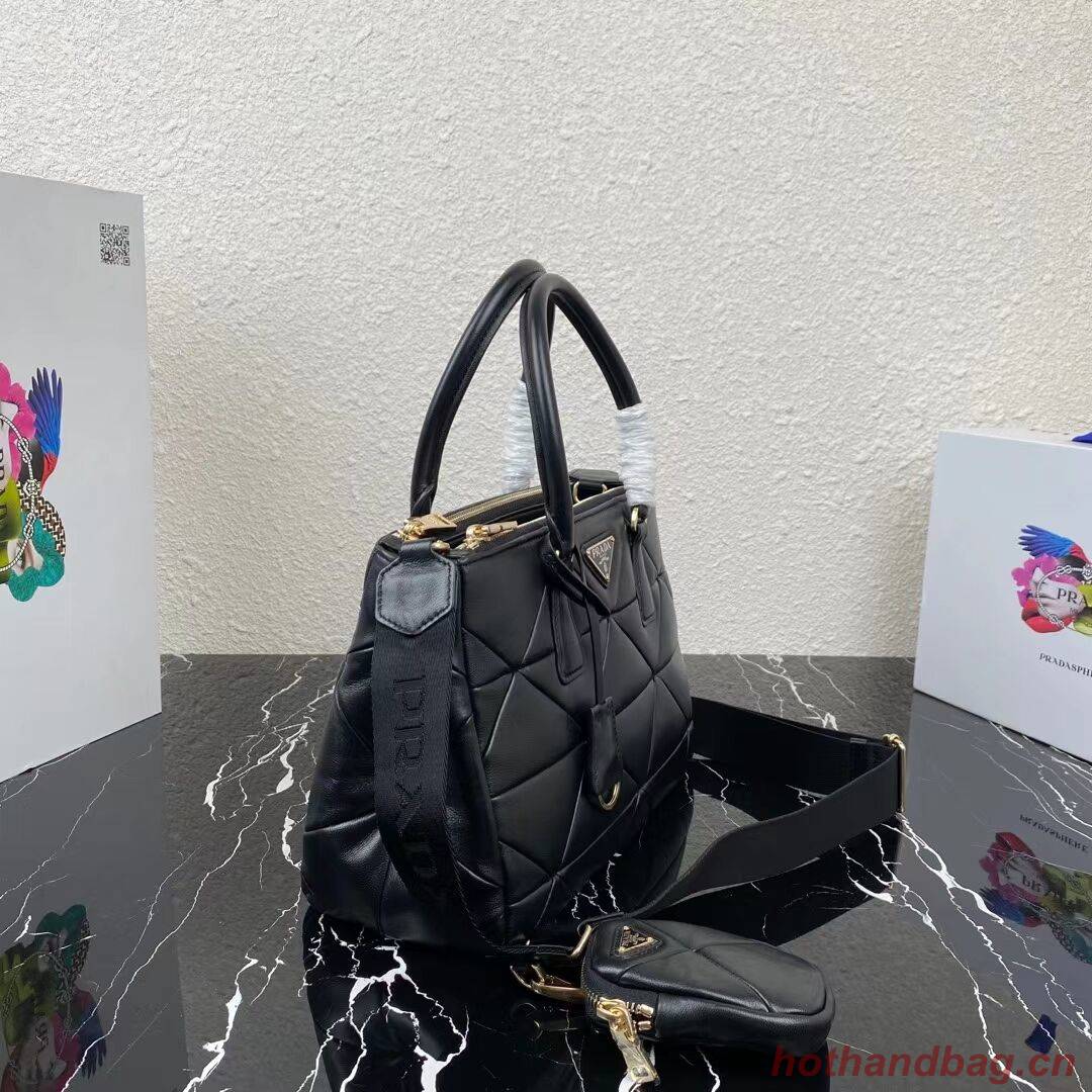 Prada Nappa Leather Prada Spectrum Tote 1BG863 black