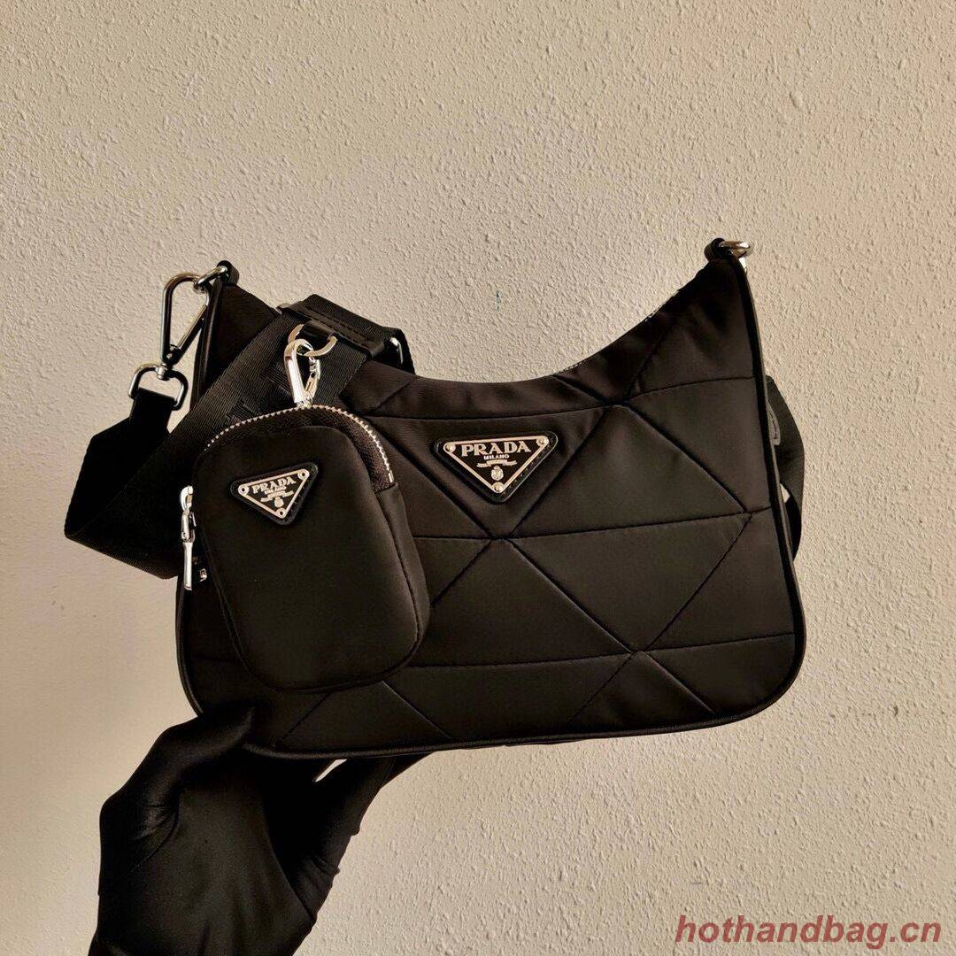 Prada Re-Edition nylon shoulder bag 1BC151A black