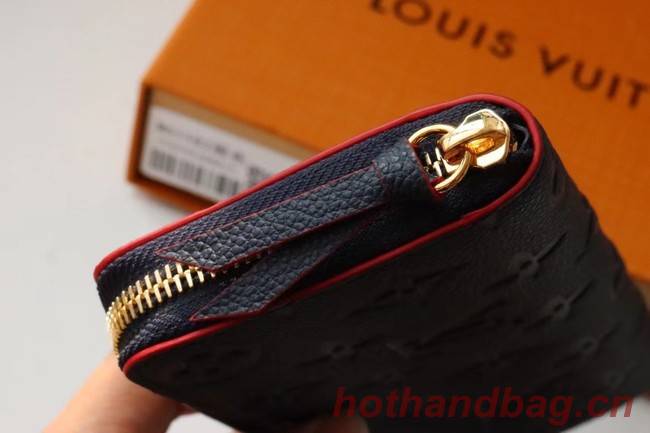 Louis Vuitton Original Monogram Empreinte Wallet M60171 Navy Blue