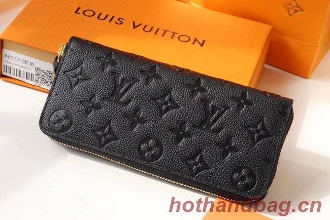 Louis Vuitton Original Monogram Empreinte Wallet M60171 black