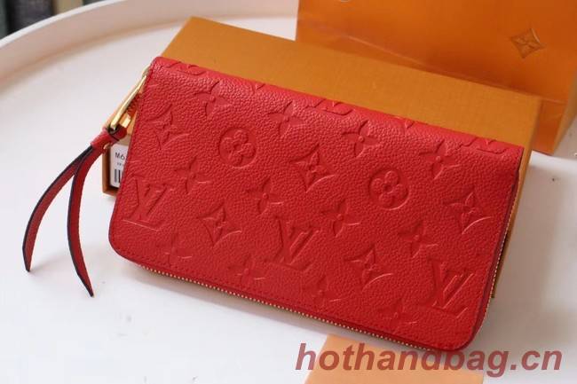 Louis Vuitton Original Monogram Empreinte Wallet M60571 red