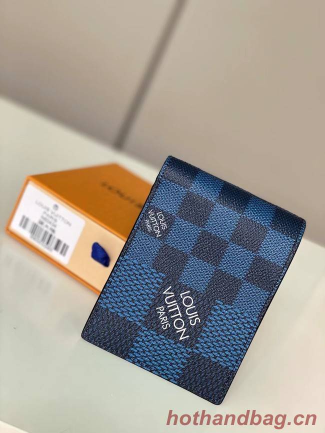 Louis vuitton Monogram Canvas Wallet N60434 blue