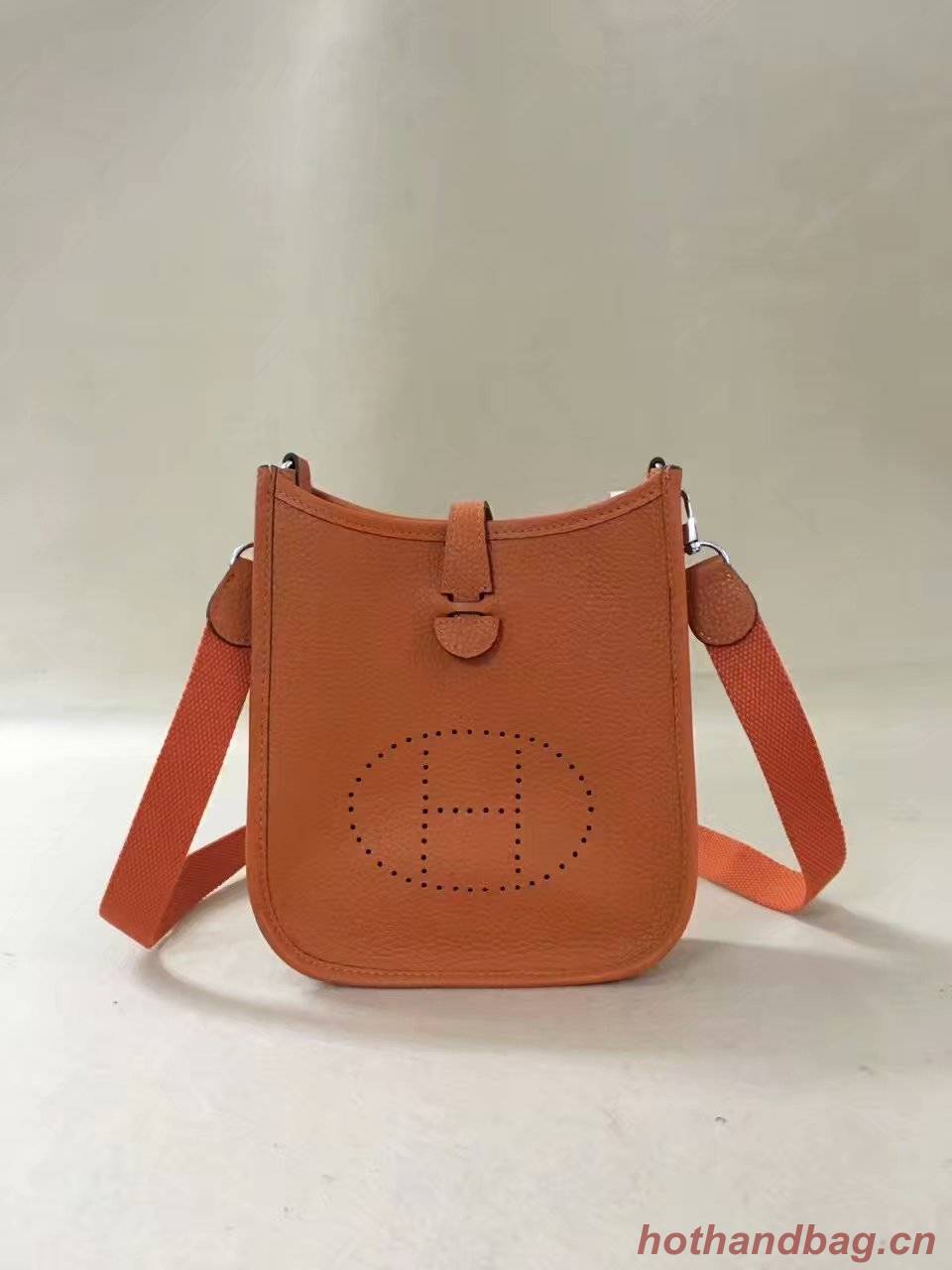 Hermes Evelyne original togo leather mini Shoulder Bag H15698 orange