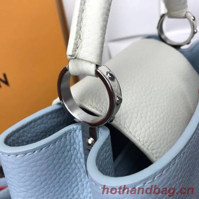 Louis Vuitton CAPUCINES PM M57519 light blue&white