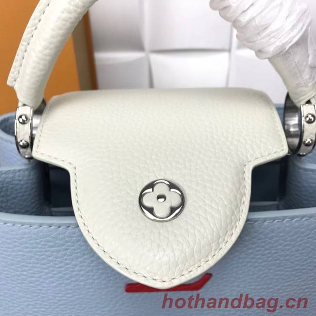 Louis Vuitton CAPUCINES PM M57519 light blue&white