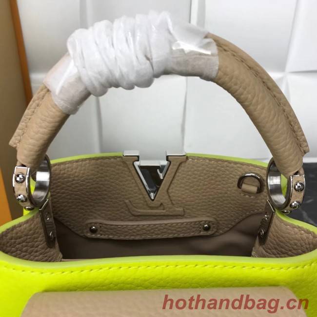 Louis Vuitton CAPUCINES PM M57519 yellow&grey