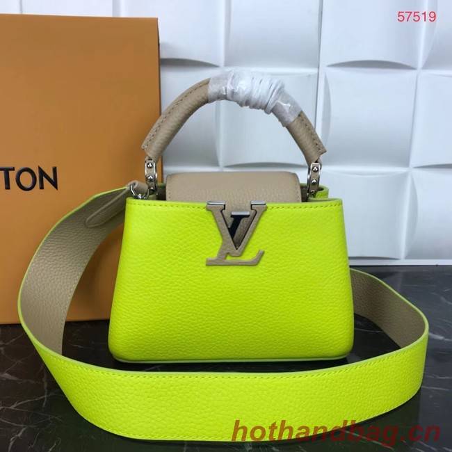 Louis Vuitton CAPUCINES PM M57519 yellow&grey