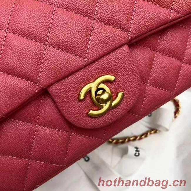 CHANEL mini flap bag with top handle AS2431 rose 