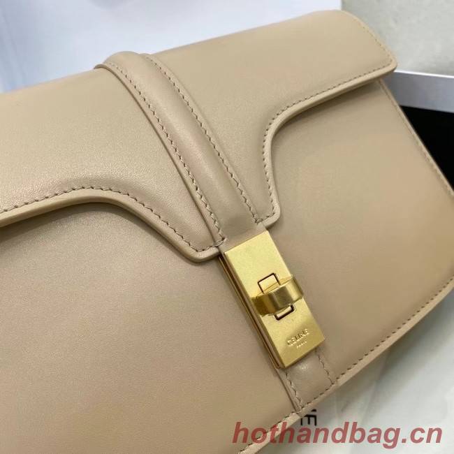 Celine TRIOMPHE SHOULDER BAG IN SHINY CALFSKIN 194023 cream