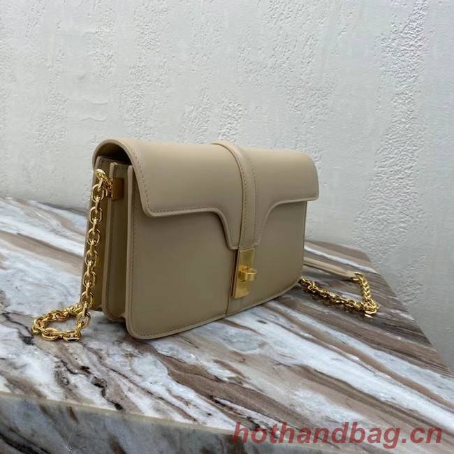 Celine TRIOMPHE SHOULDER BAG IN SHINY CALFSKIN 194023 cream