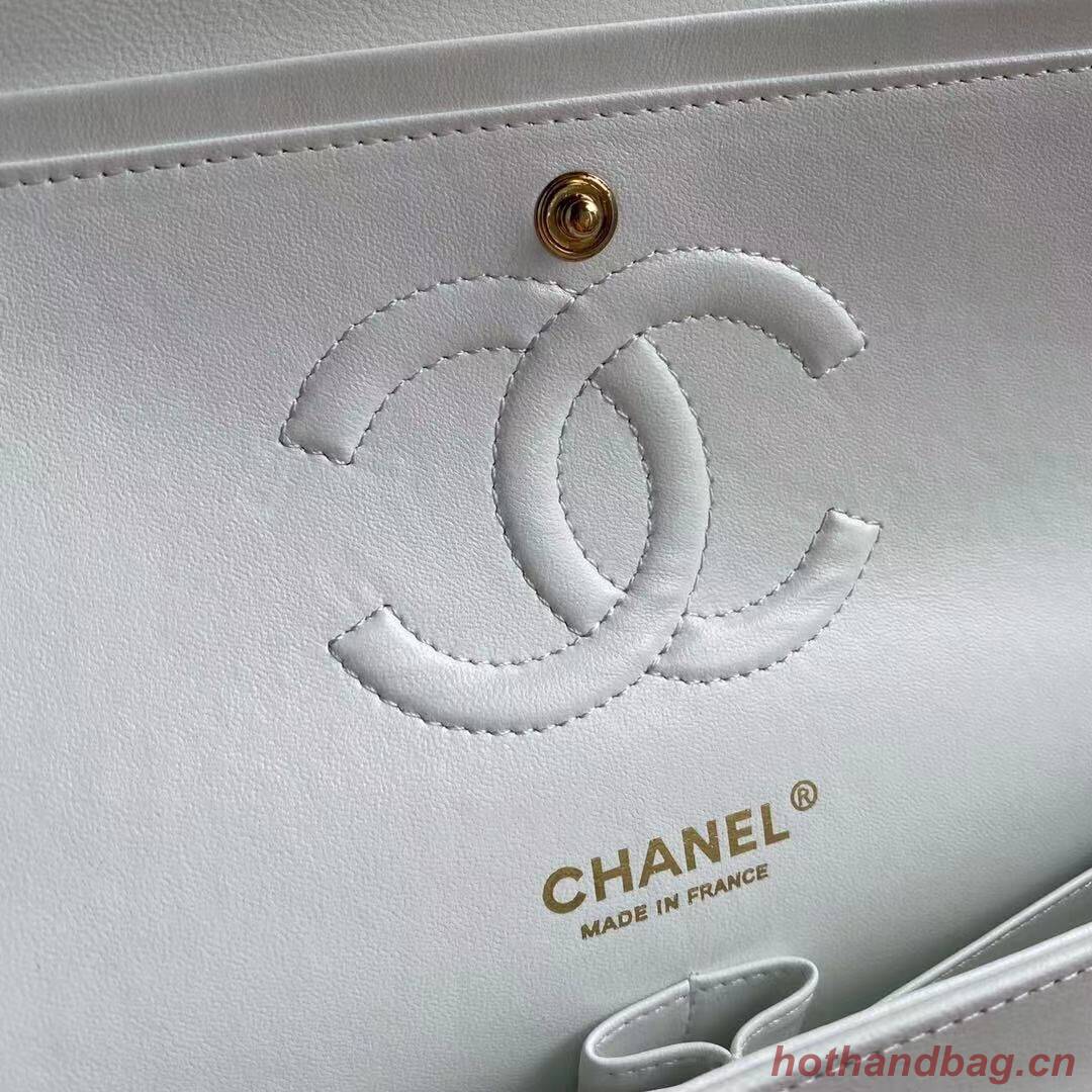 Chanel 2.55 Series Flap Bag Original Sheepskin Leather A1112 White