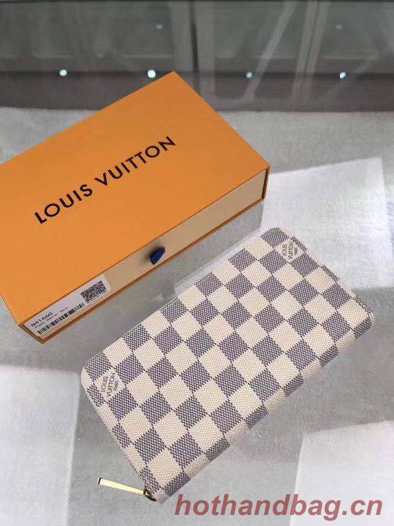 Louis Vuitton Damier Azur Zippy Wallet N41660 Beige