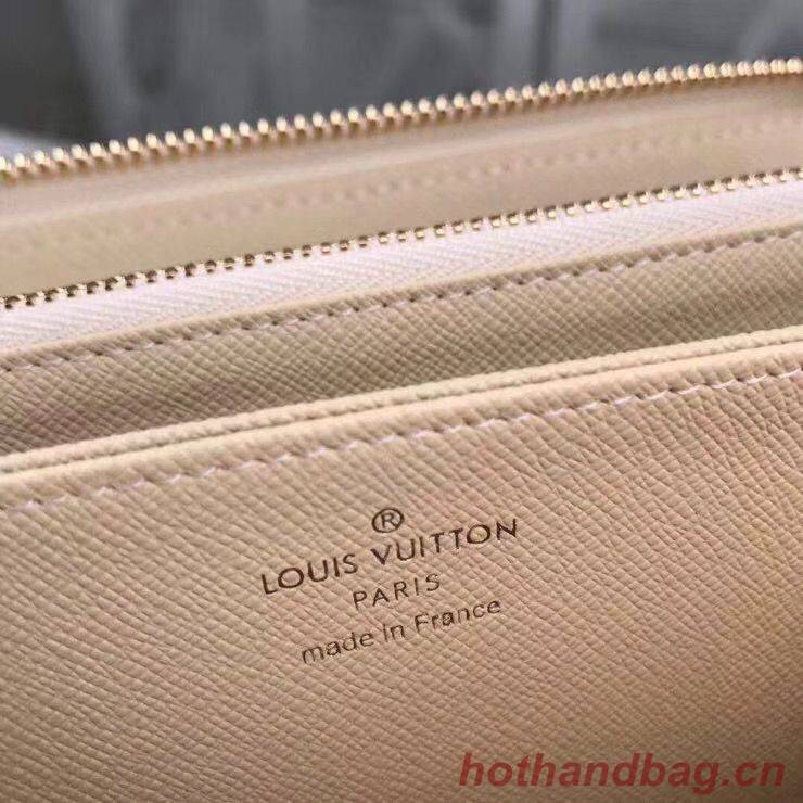 Louis Vuitton Damier Azur Zippy Wallet N41660 Beige