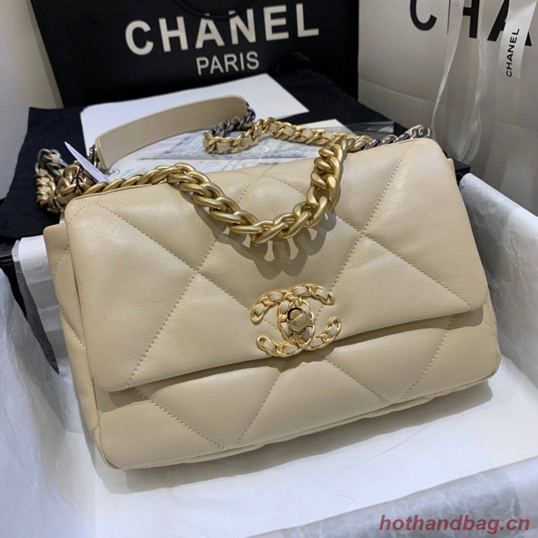 Chanel 19 flap bag AS1160 AS1161 AS1162 Nude