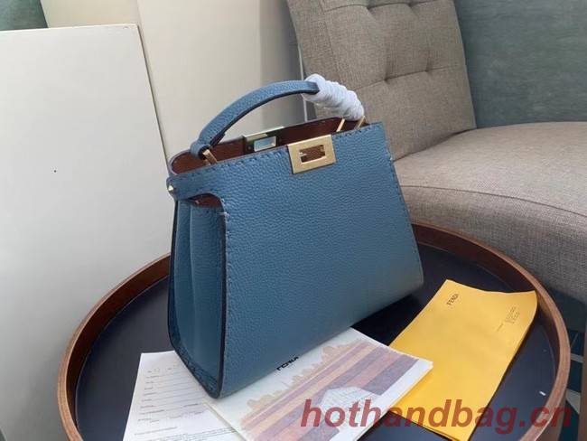 Fendi PEEKABOO ISEEU MEDIUM leather bag 70192 blue