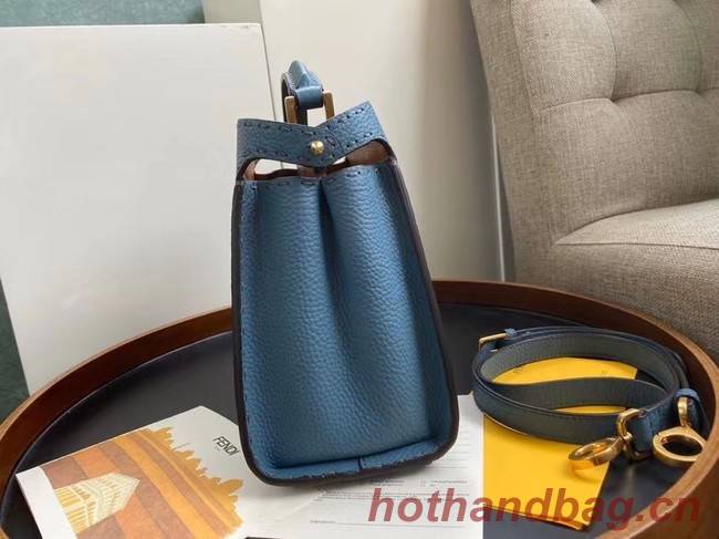 Fendi PEEKABOO ISEEU MEDIUM leather bag 70192 blue