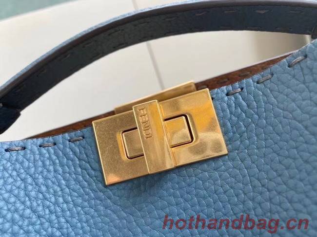 Fendi PEEKABOO ISEEU MEDIUM leather bag 70192 blue