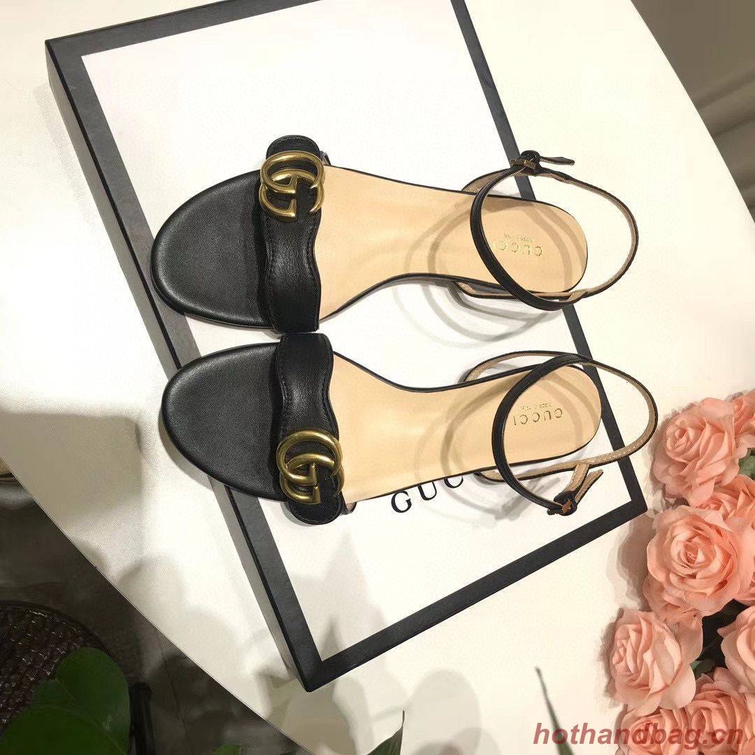 Gucci Sandals Shoes 1CM 7CM 10CM Heels GG6326 Black