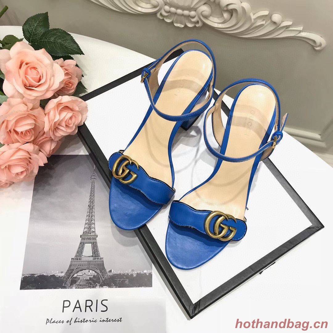 Gucci Sandals Shoes 1CM 7CM 10CM Heels GG6326 Blue