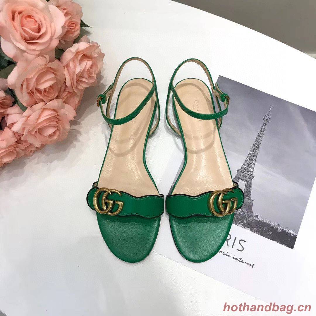 Gucci Sandals Shoes 1CM 7CM 10CM Heels GG6326 Green