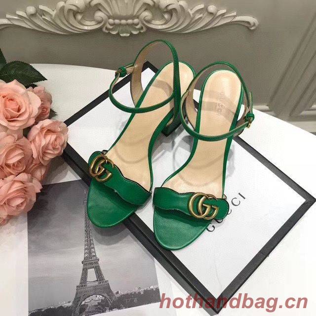 Gucci Sandals Shoes 1CM 7CM 10CM Heels GG6326 Green