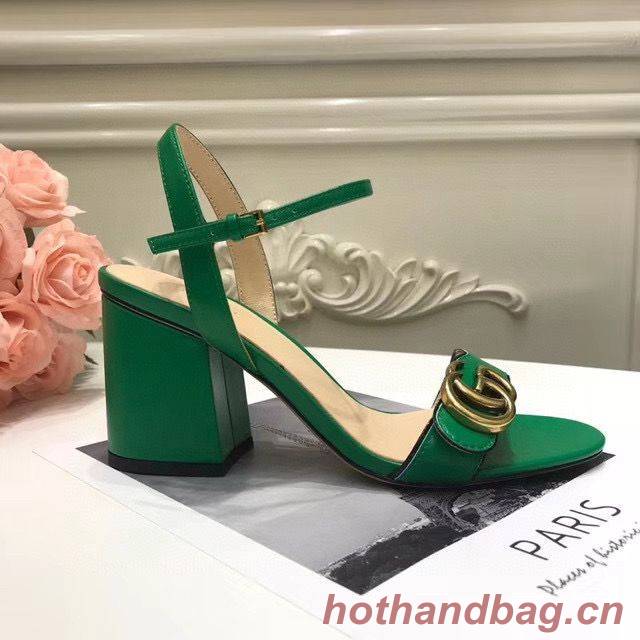 Gucci Sandals Shoes 1CM 7CM 10CM Heels GG6326 Green