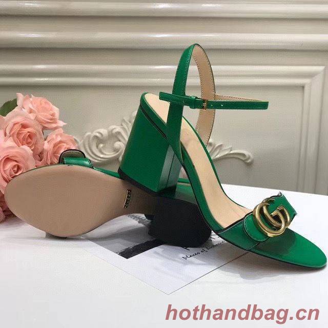 Gucci Sandals Shoes 1CM 7CM 10CM Heels GG6326 Green