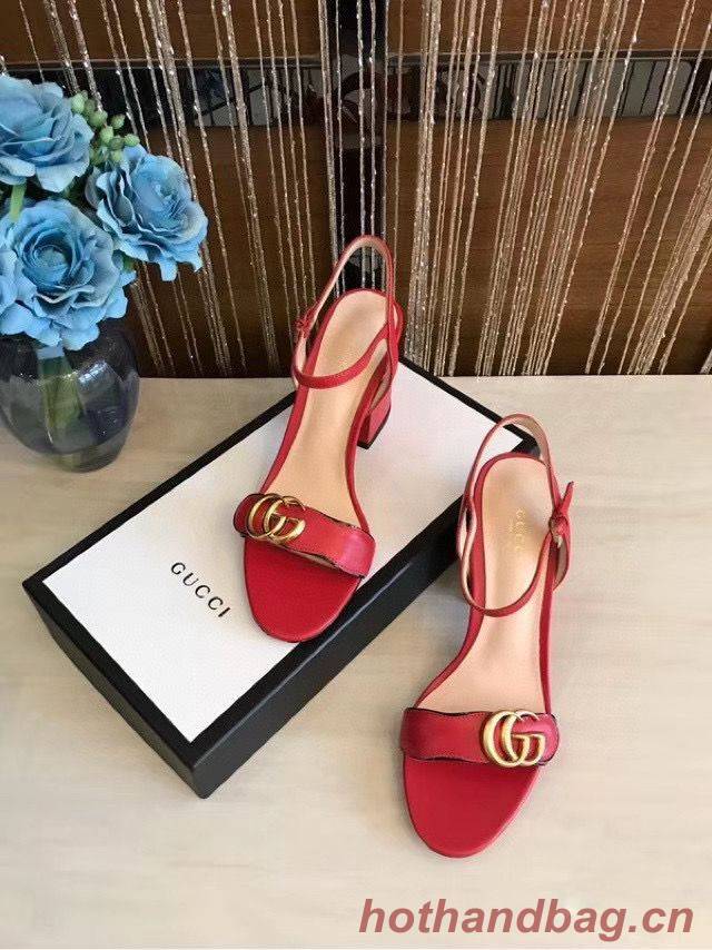 Gucci Sandals Shoes 1CM 7CM 10CM Heels GG6326 Red