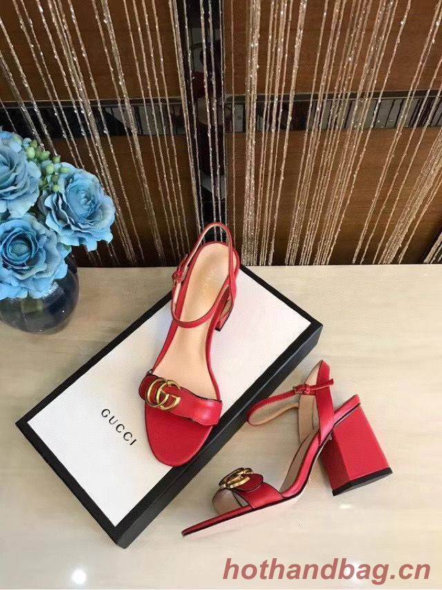 Gucci Sandals Shoes 1CM 7CM 10CM Heels GG6326 Red