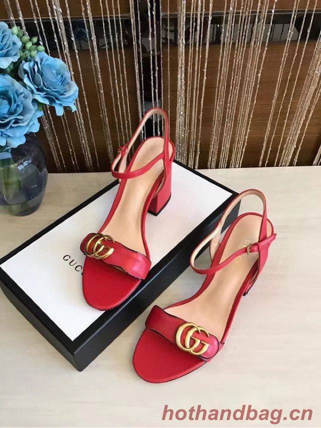 Gucci Sandals Shoes 1CM 7CM 10CM Heels GG6326 Red